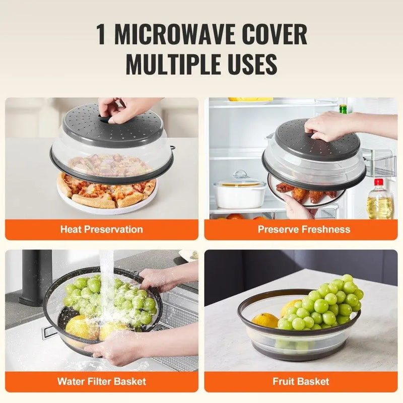 2PCS Microwave Splatter Cover 10.4-Inch