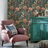 Vintage Floral Peel and Stick Wallpaper