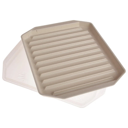 Microwave Safe Covered Bacon Rack with Lid