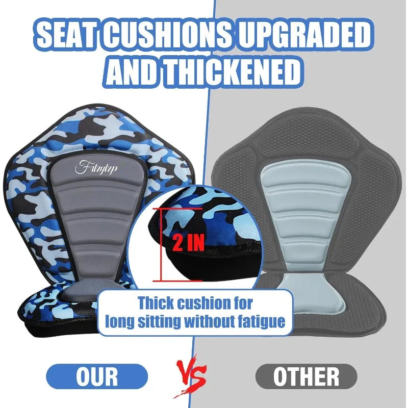 Kayak Seats - Premium Shockproof Seats with Back Support