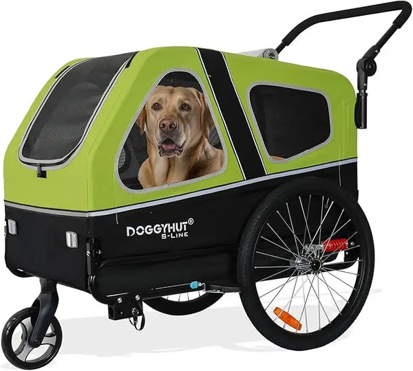 XL Pet Bike Trailer & Stroller for Dogs Up to 100 lbs