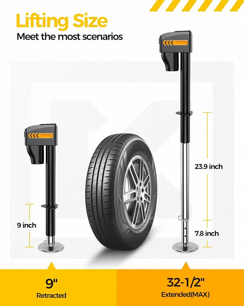 Electric Trailer Jack to 7500LB, Power Tongue Jack