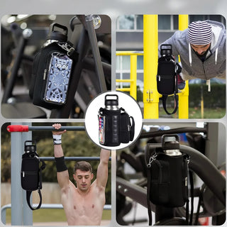 Magnetic Gym Water Bottle Holder for Phone & Keys