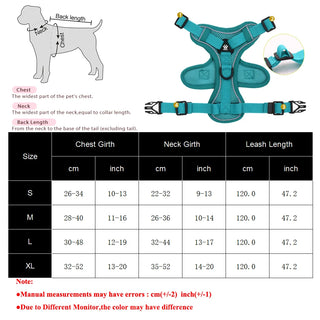 Pet Reflective Harness and Leash