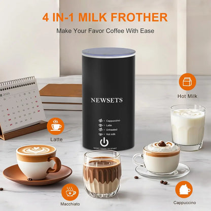 3 in 1 Single Serve Coffee Maker with Milk Frother