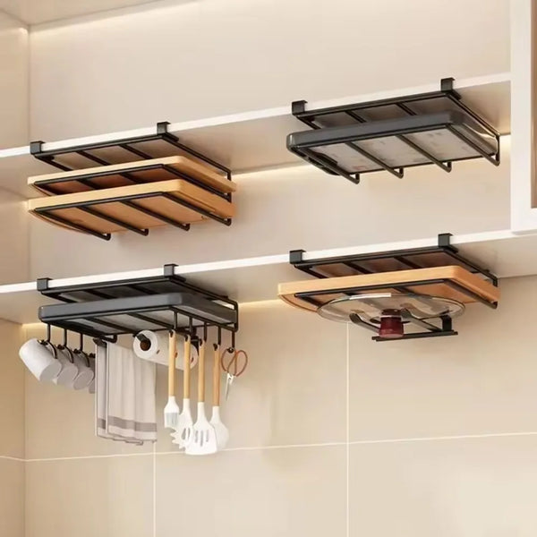 Kitchen Cabinet Metal Cutting Board Storage Rack