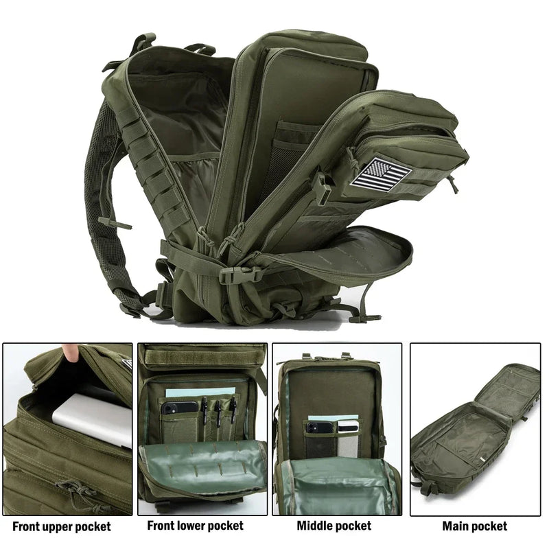45L Tactical Large Capacity Backpack