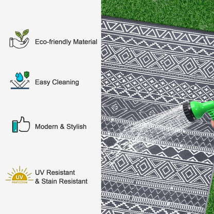 5x8 Outdoor Rug, Waterproof & Reversible