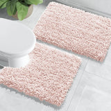 Luxury Shaggy Extra Thick Bathroom Rugs - 2 Piece Set