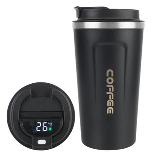 Travel Thermo Cafe Coffee Mug - Stainless Steel