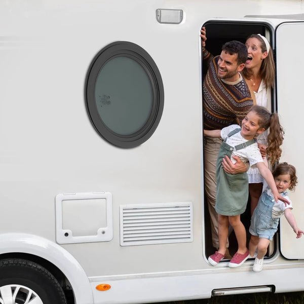 12 inch Round Fixed RV Window with Trim Ring