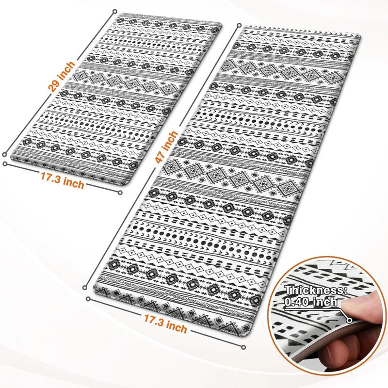 Anti Fatigue Mats for Kitchen Floor, 2 pcs