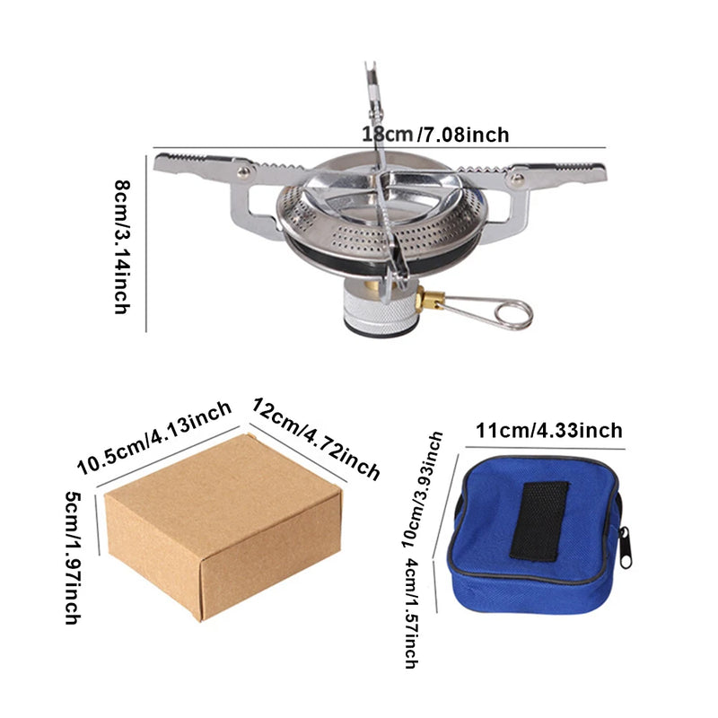Outdoor Camping Gas Stove with Storage Bag