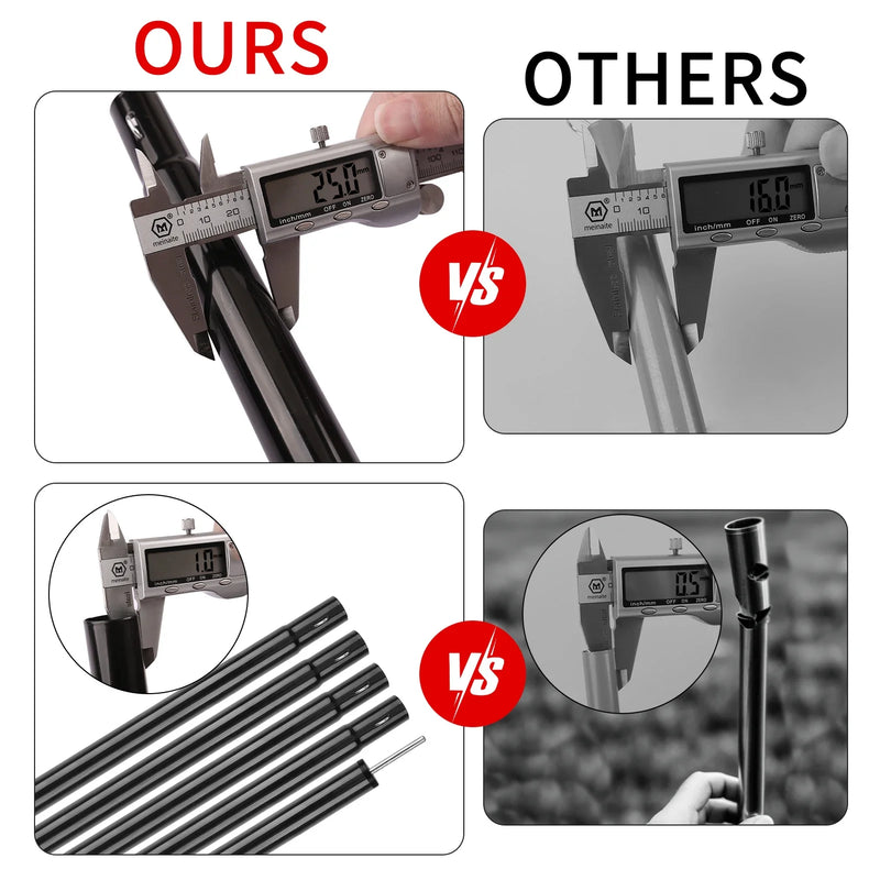 Set of 2 Telescoping Tarp Poles