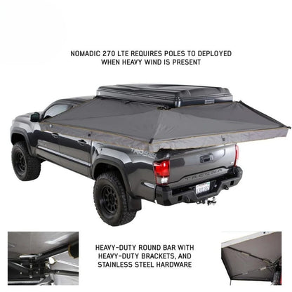 Dark Gray Drivers Side 270-degree Awning