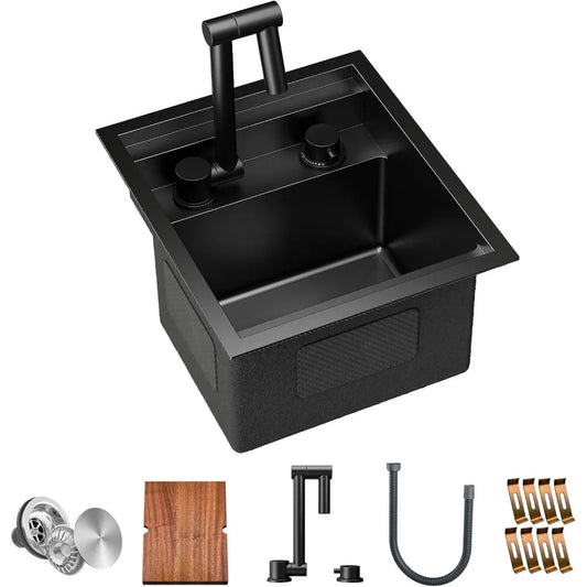 RV Kitchen Sink, 13 x 15 x 9 Inch Undermount Sink