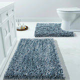 Luxury Shaggy Extra Thick Bathroom Rugs - 2 Piece Set