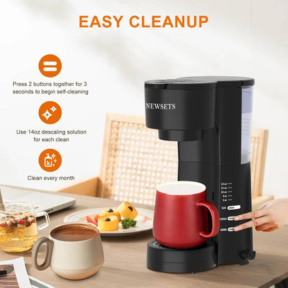 3 in 1 Single Serve Coffee Maker with Milk Frother