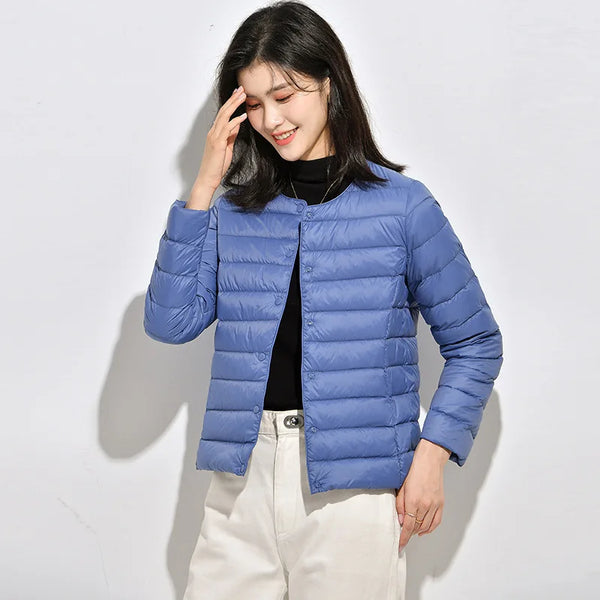 Women's Round Collar Down Jacket