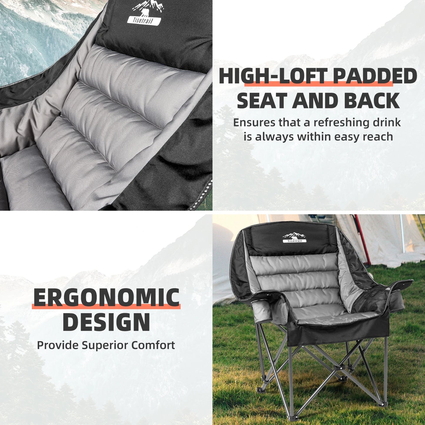 Oversized Padded Camping Chair