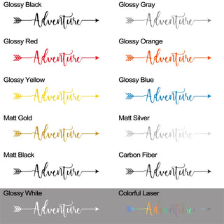 Mountain Adventure Arrow Vinyl Sticker