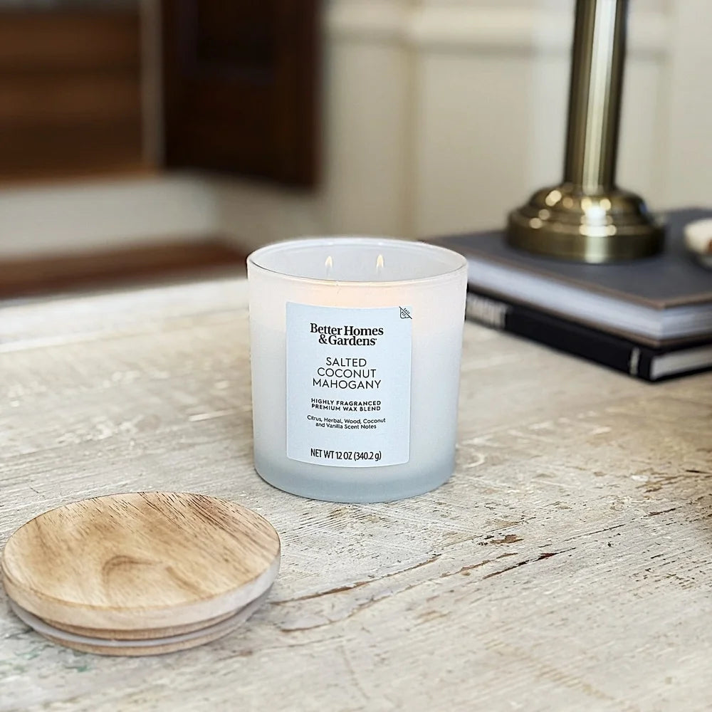 Salted Coconut Mahogany Scented Candle