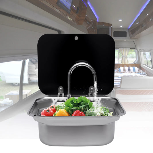 Steel RV Sink - Rectangular