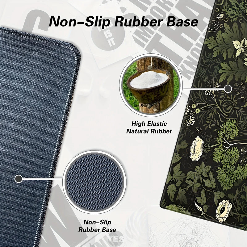 Botanical Floral Mouse Pads (10 Floral Colors Available)