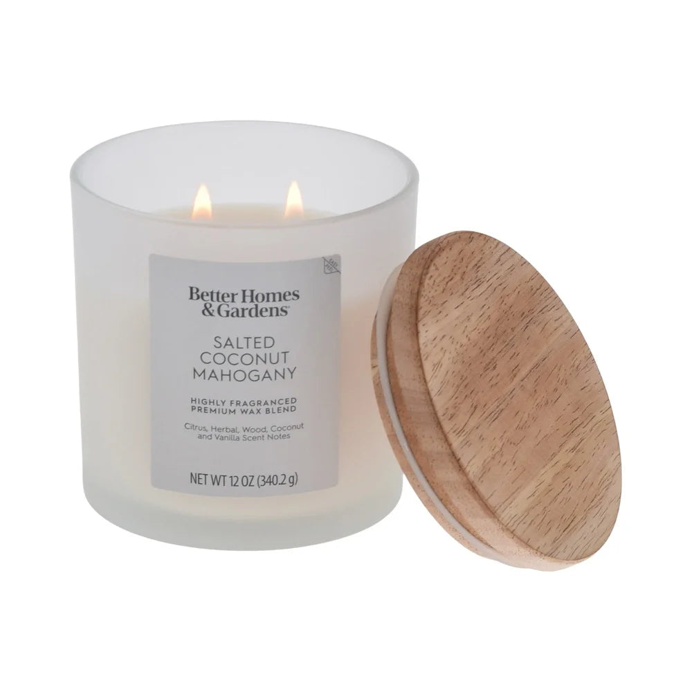 Salted Coconut Mahogany Scented Candle