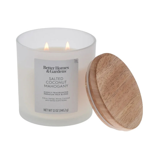 Salted Coconut Mahogany Scented Candle