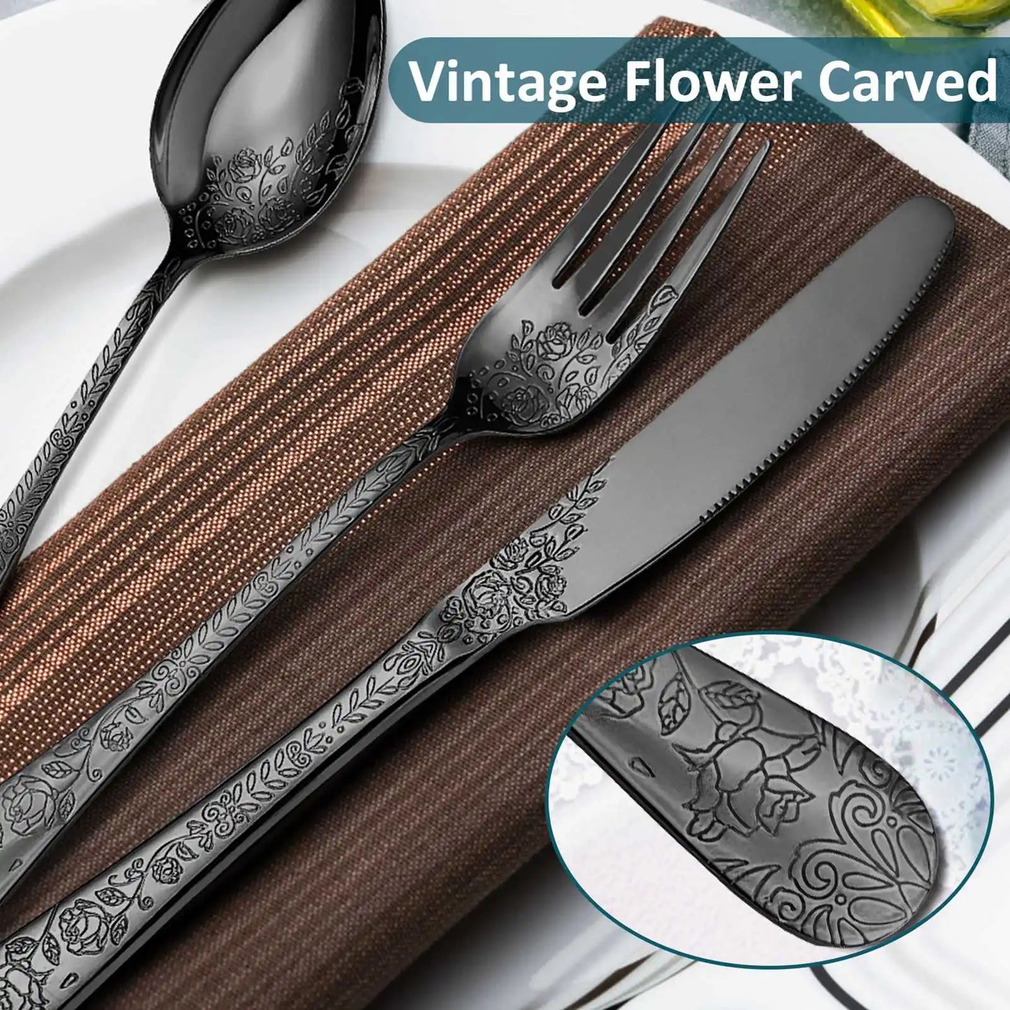 4 Set Silverware Set
