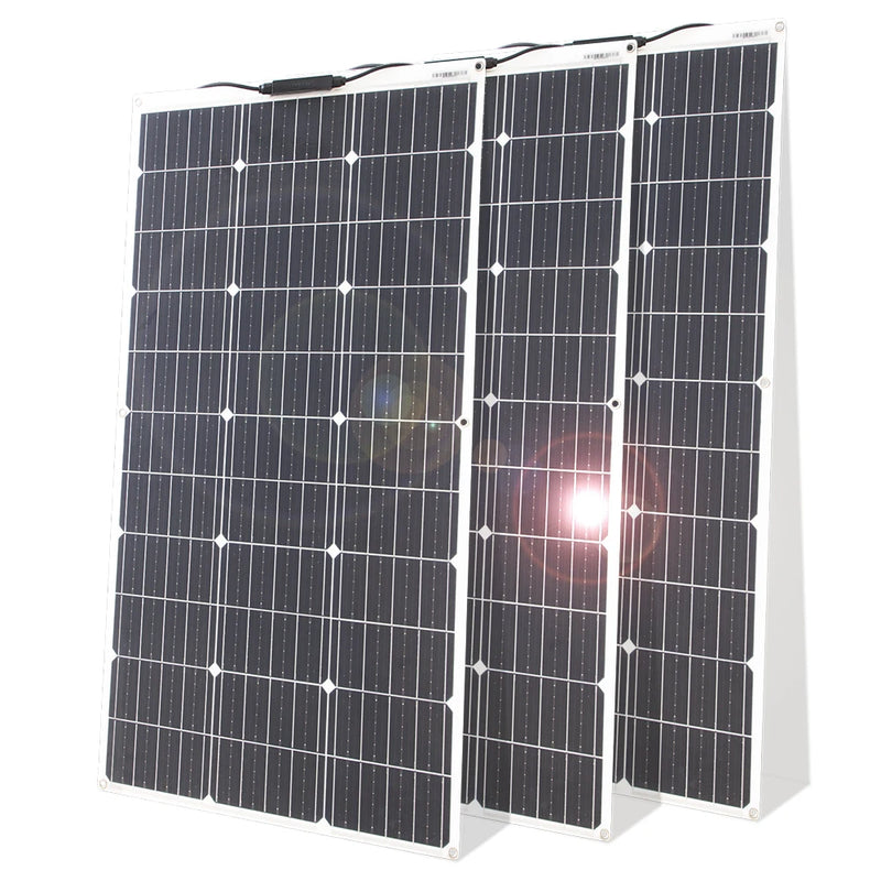 12V Flexible Waterproof Solar Panel Kit with Controller