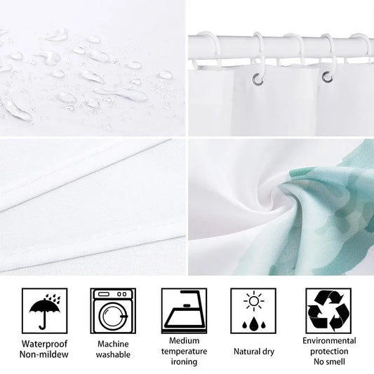 Nautical Blue Sea Shower Curtain