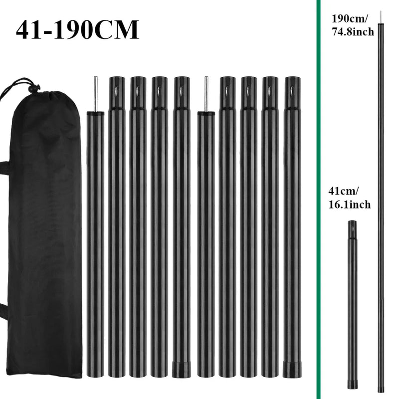 Set of 2 Telescoping Tarp Poles