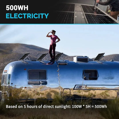 2PCS Solar Panels 100-Watt 12 Volt
