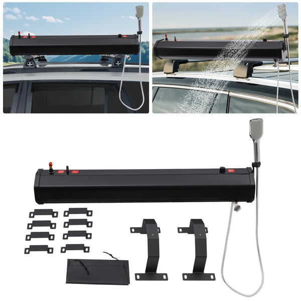 Black 30L Portable Water Tank for Camping