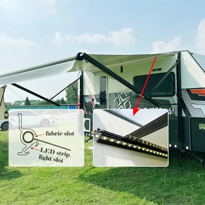 10' (9.2 fabric) RV Electric Awning Complete Kit