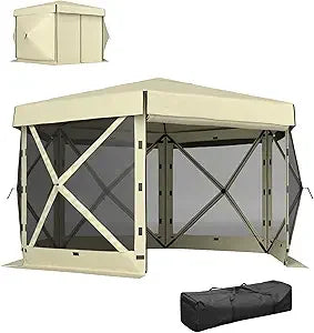 12' x 12' Hexagonal Pop-Up Gazebo Tent