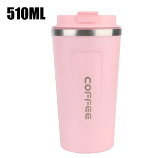 Travel Thermo Cafe Coffee Mug - Stainless Steel