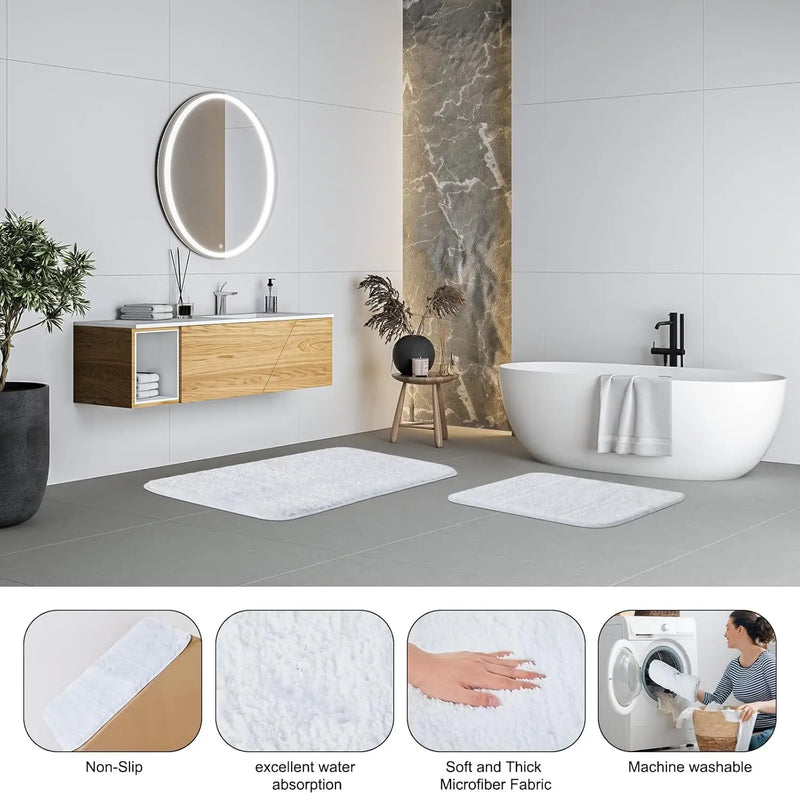 24PCS White Bathroom Set