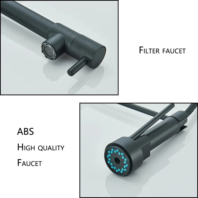 Black Kitchen Sink Faucet