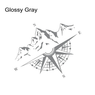 Mountain Compass Vinyl Sticker