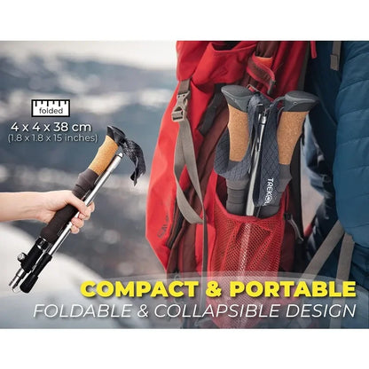 High quality Cork Grip Trekking Poles