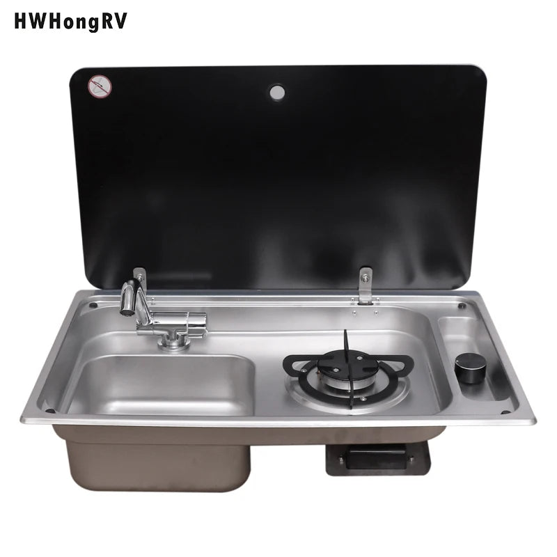 Stainless Steel Universal Sink and Gas Stove