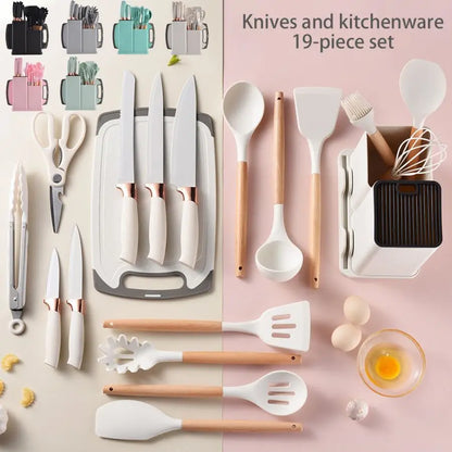 19pcs Food Grade Silicone Kitchenware Set