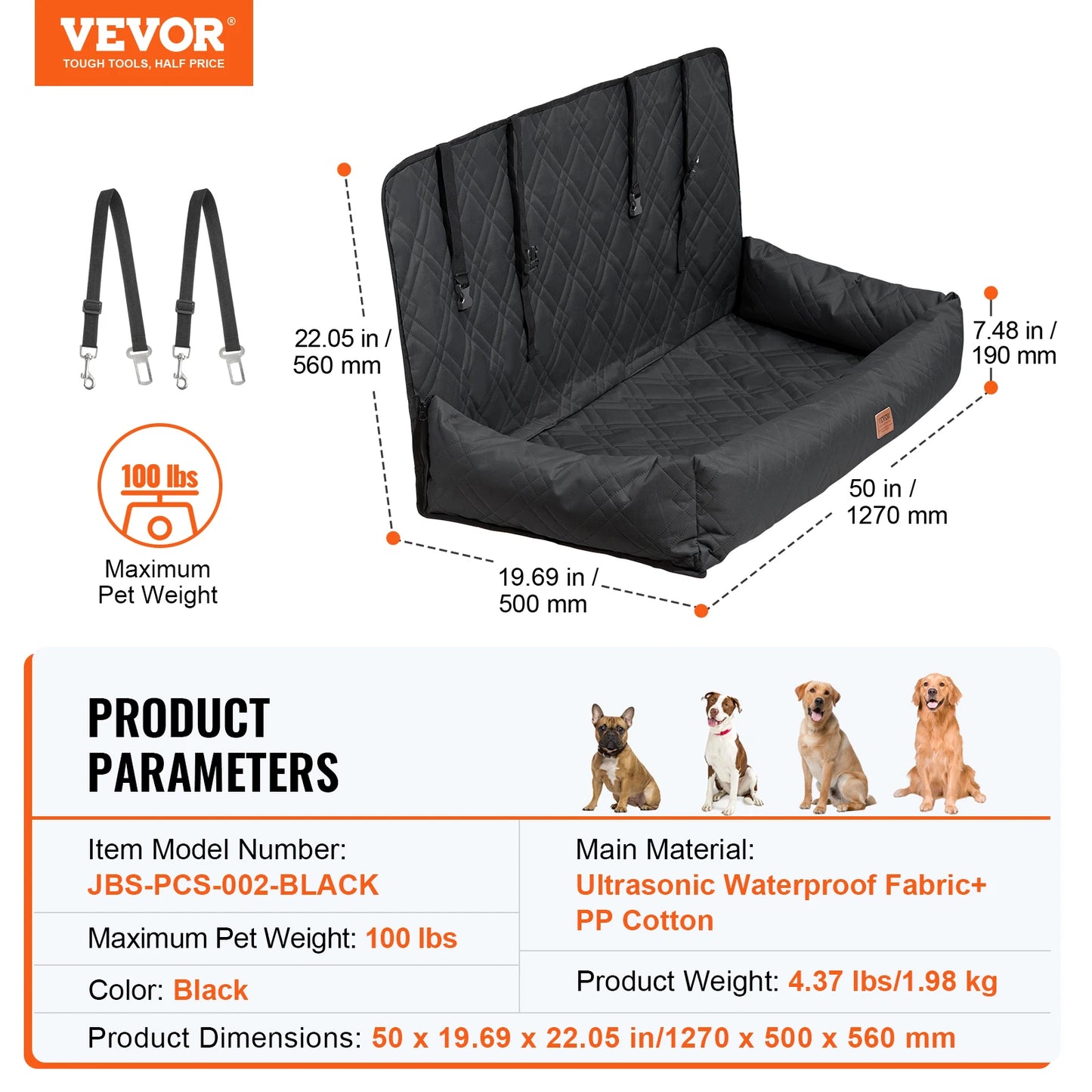 Waterproof Dog Booster Seats