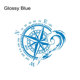 Ocean Compass Vinyl Stickers