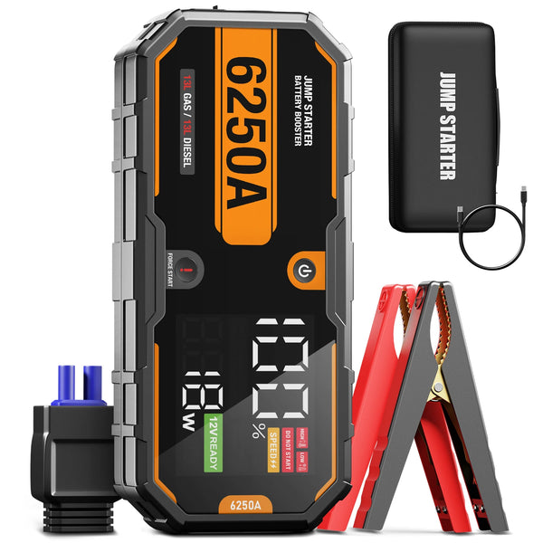 Portable 12V Jump Starter, Diesel Truck, RV, Tractor, Pickup