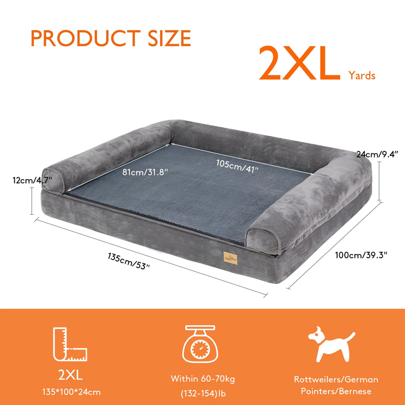 2XL Orthopedic Pet Mattress with Removable Washable Cover