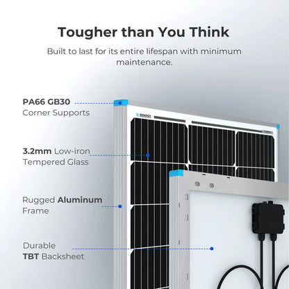 2PCS Solar Panels 100-Watt 12 Volt